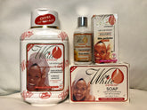 White Express Set: Lotion 500ml, Serum, Soap, Serum oil - Afro Body Glow